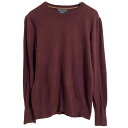 【中古】【古着】 BANANA REPUBLIC ウール混 ニット セーター レディース M エンジ バナナリパブリック メリノウール 薄手 古着卸 アメリカ仕入 a611-8063
