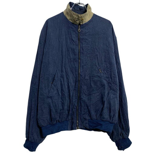 【中古】【古着】 ドリズラージャケット XL ブルー ベージュ ジップアップ ビッグサイズ スウィングトップ アウター 薄手 古着卸 アメリカ仕入 a611-8136 【中古】【古着】 ドリズラージャケット XL ブルー ベージュ ジップアップ ビッグサイズ スウィングトップ アウター 薄手 古着卸 アメリカ仕入 a611-8136