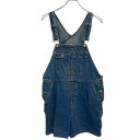 【中古】【古着】 GAP デニム ショート オーバーオール レディース S W34 色落ち ブルー ギャップ ミニ丈 サロペット 古着卸 アメリカ仕入 a611-8158