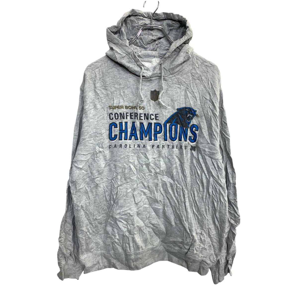 【中古】【古着】 プリント スウェット パーカー Mサイズくらい グレー 古着卸 アメリカ仕入 t2411-4053