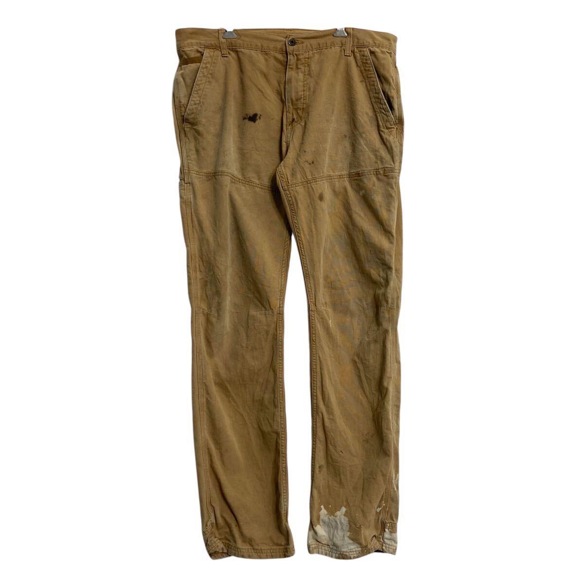 【中古】【古着】 Eddie Bauer ワークパンツ W38 ベージュ ポケット 作業着 コットン メキシコ製 エディーバウアー 古着卸 アメリカ仕入 a611-8288