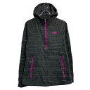 【中古】【古着】 The north face ロゴスウェット パーカー ザノースフェイス レディース M ブラック ピンク アウトドア 古着卸 アメリカ仕入 a611-8360