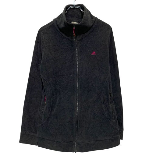 【中古】【古着】 adidas フリースジャケット L ブラック アディダス ジップアップ ワンポイント ロゴ アウトドア 古着卸 アメリカ仕入 a611-8430 【中古】【古着】 adidas フリースジャケット L ブラック アディダス ジップアップ ワンポイント ロゴ アウトドア 古着卸 アメリカ仕入 a611-8430