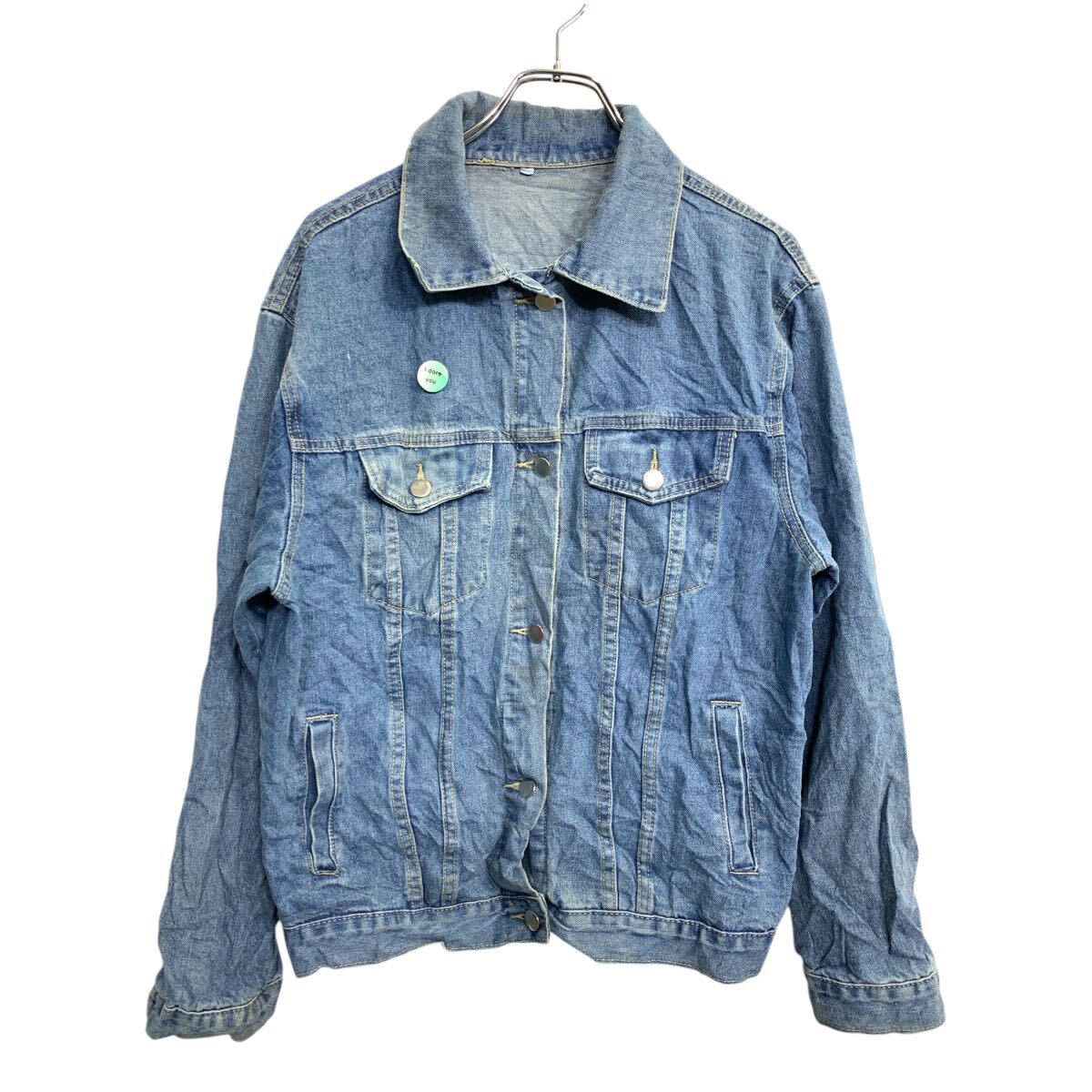 【中古】【古着】 デニムジャケット Lサイズ レディース ブルー 古着卸 アメリカ仕入 t2411-4153