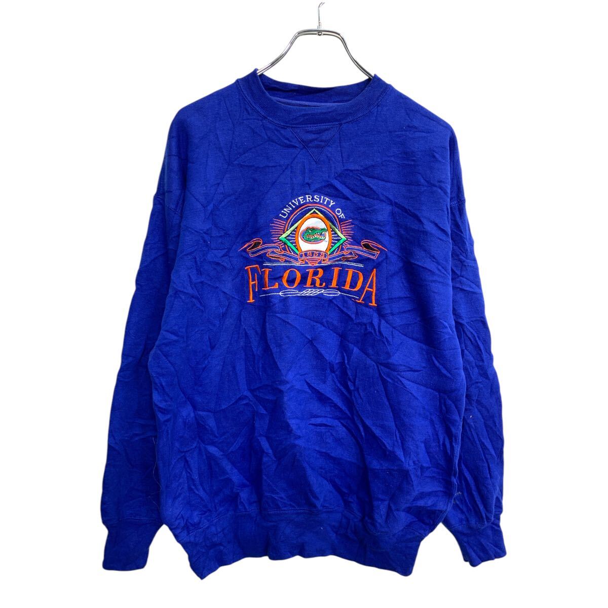 【中古】【古着】 MIDWEST スウェット トレーナー Lサイズ ミッドウエスト ブルー 古着卸 アメリカ仕入 t2411-4165