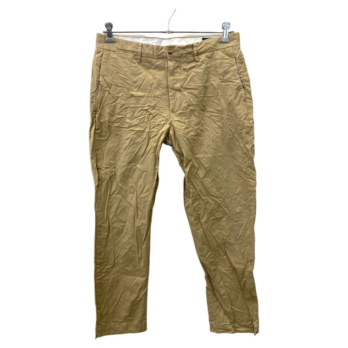 【中古】【古着】 Polo Ralph Lauren チノパンツ W34 ポロラルフローレン ストレッチ ストレートフィット ベージュ系 古着卸 アメリカ仕入 2411-325