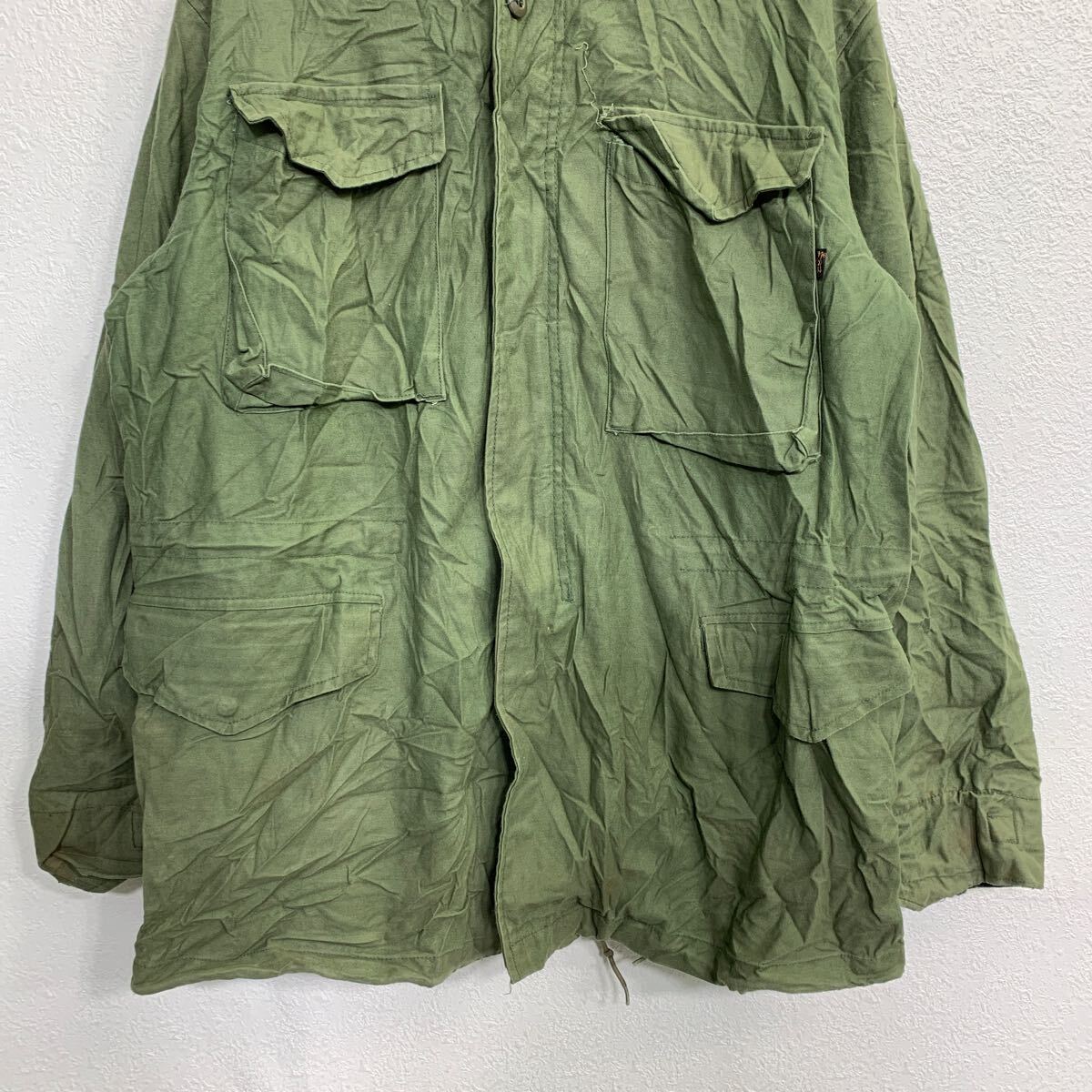 【中古】【古着】 CONCORD ミリタリージャケット Lサイズ フィールドジャケット オリーブグリーン USA製 古着卸 アメリカ仕入 t2411-4185 3