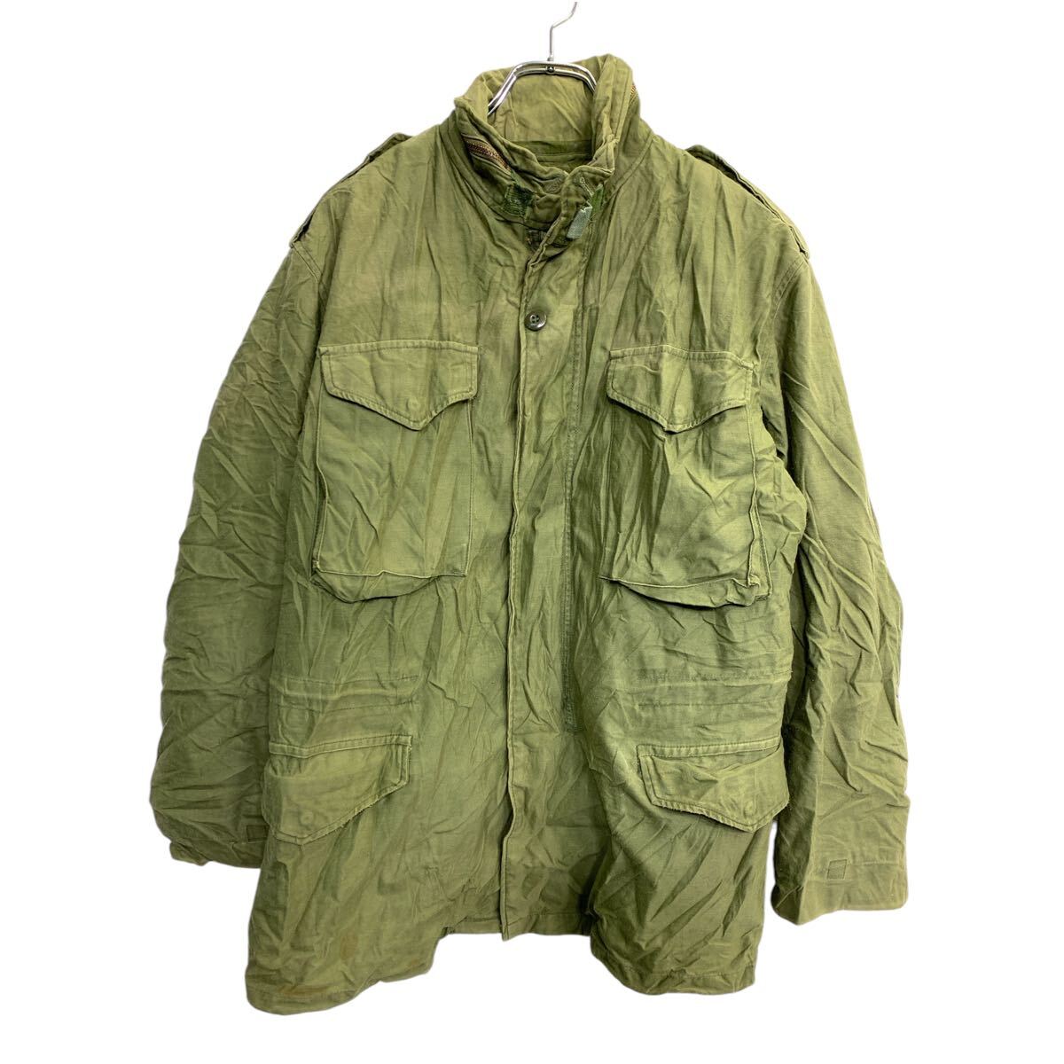 【中古】【古着】 ミリタリージャケット Mサイズ ライナー付き オリーブグリーン 古着卸 アメリカ仕入 t2411-4193