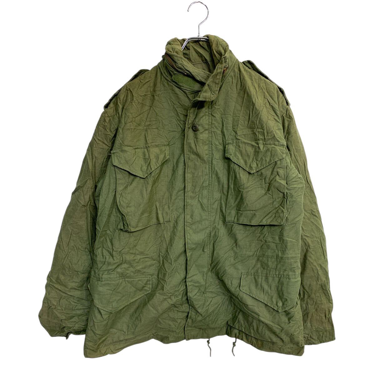 Military Jacket - 【中古】【古着】 ミリタリージャケット Mサイズ フィールドジャケット オリーブグリーン USA製 古着卸 アメリカ仕入 t2411-4204
