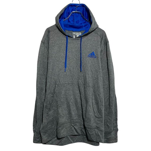 【中古】【古着】 adidas ロゴスウェット パーカー アディダス L グレー プルオーバー 古着卸 アメリカ仕入 a612-5055 【中古】【古着】 adidas ロゴスウェット パーカー アディダス L グレー プルオーバー 古着卸 アメリカ仕入 a612-5055