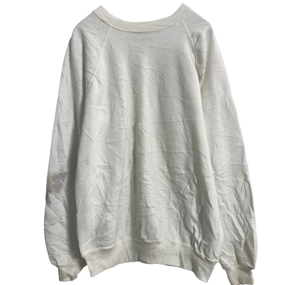 【中古】【古着】 JEMORGAN 無地スウェット トレーナー M ホワイト ジェーイーモーガン プルオーバー freecewear USA製 古着卸 アメリカ仕入 a612-5097