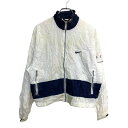 【中古】【古着】 NIKE ナイロンジャケット Lサイズ ナイキ レディース ホワイト ネイビー 古着卸 アメリカ仕入 t2411-4264