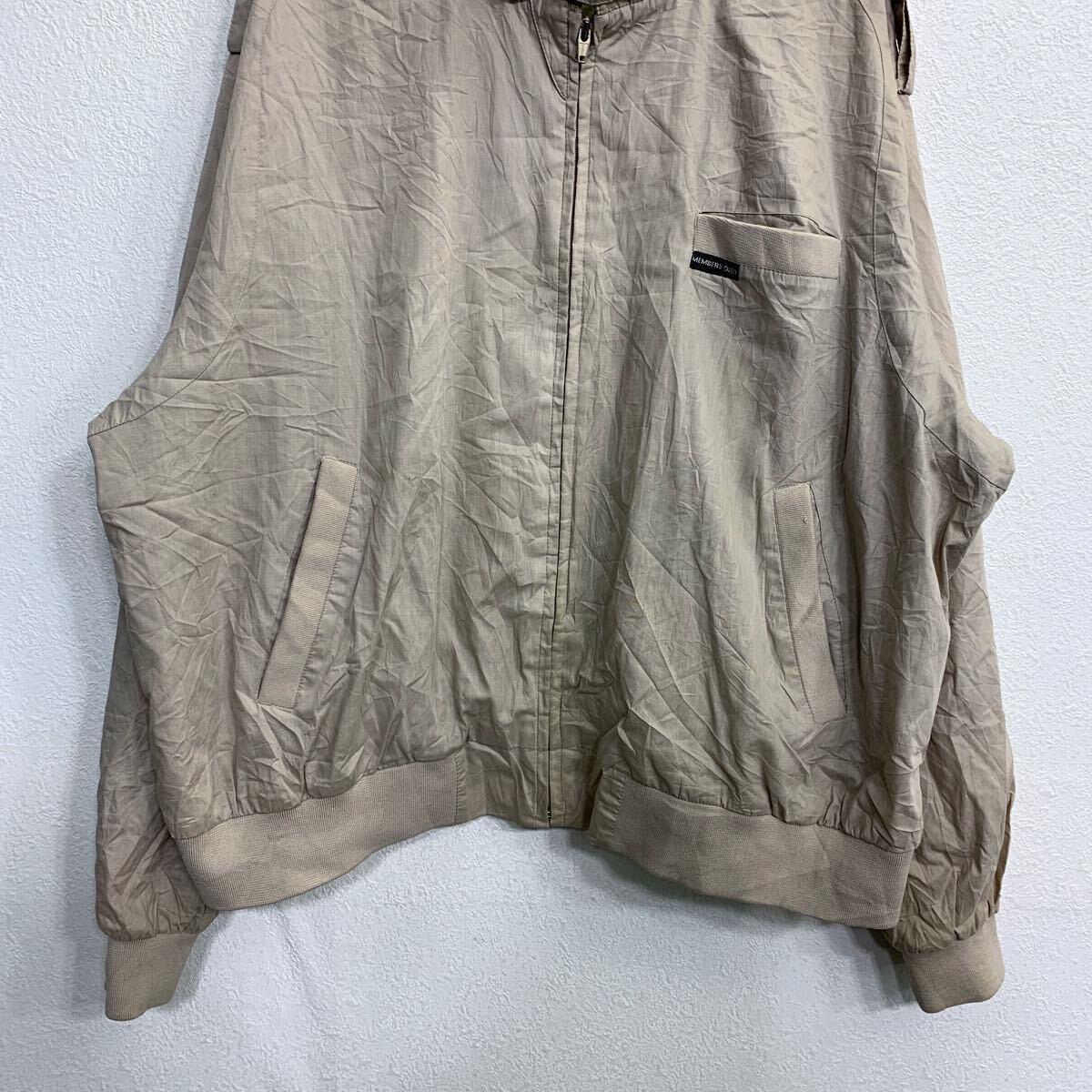 【中古】【古着】 MEMBERS ONLY スイングトップ XLサイズくらい ベージュ 古着卸 アメリカ仕入 t2411-4327