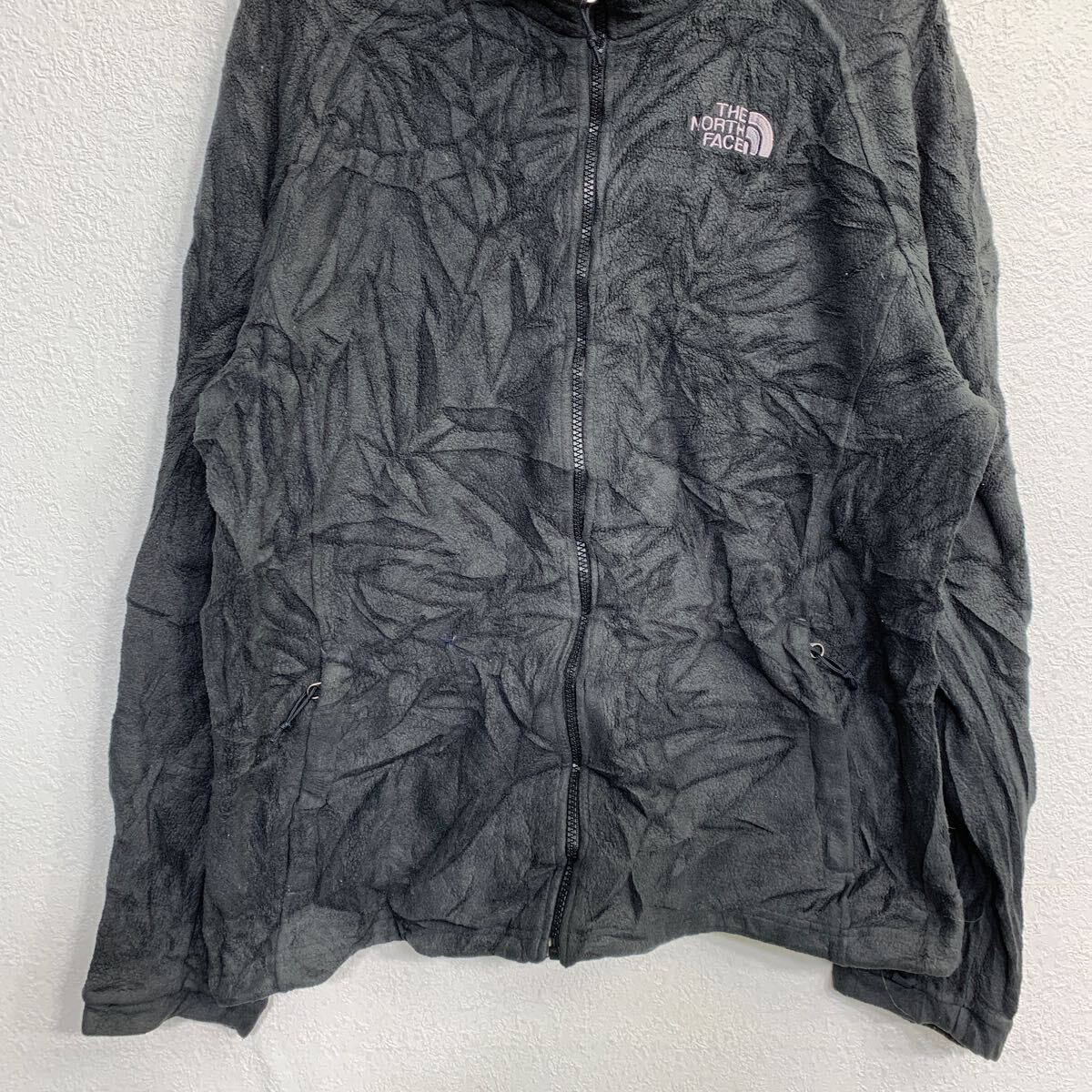 【中古】【古着】 THE NORTH FACE フリースジャケット XXLサイズ ノースフェイス レディース ビッグサイズ ブラック 古着卸 アメリカ仕入 t2411-4356