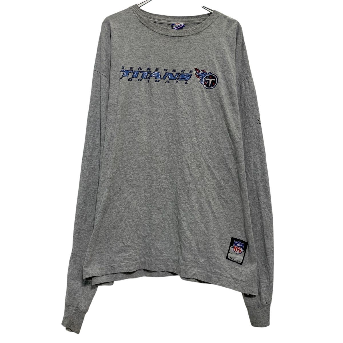 【中古】【古着】 NFL ロンT ロングTシャツ XL グレー エヌエフエル プルオーバー ビッグサイズ スポーティー 古着卸 アメリカ仕入 a612-5153