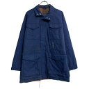 【中古】【古着】 ジャケット XL~ ネイビー ビッグサイズ ラグラン マルチポケット フルジップ 裏地チェック 古着卸 アメリカ仕入 a612-5287