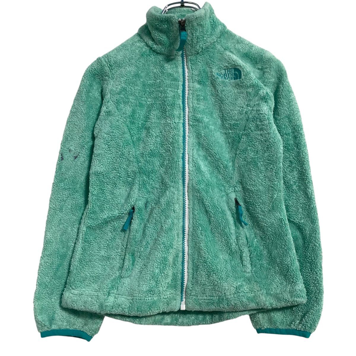 【中古】【古着】 THE NORTH FACE ジップアップ ボアフリースジャケット キッズ S 120〜 ミントグリーン ノースフェイス 古着卸 アメリカ仕入 a612-5341