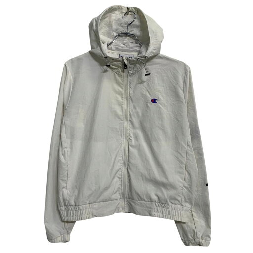 【中古】【古着】 Champion ジャケット XS ホワイト チャンピオン ジップアップ アームプリント ワンポイント ロゴ 薄手 古着卸 アメリカ仕入 a612-5400 【中古】【古着】 Champion ジャケット XS ホワイト チャンピオン ジップアップ アームプリント ワンポイント ロゴ 薄手 古着卸 アメリカ仕入 a612-5400