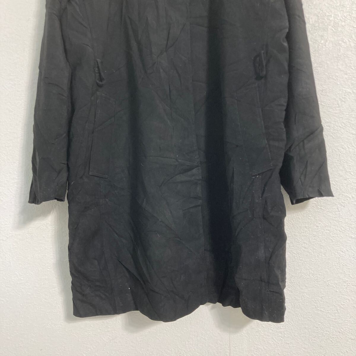 【中古】【古着】 LONDON FOG ステンカラーコート L ブラック ロンドンフォグ ロング 古着卸 アメリカ仕入 a612-5533