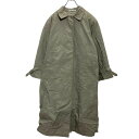 【中古】【古着】 MISTY HARBOR ステンカラーコート レディース XL~ グレージュ ロングコート 古着卸 アメリカ仕入 a612-5560