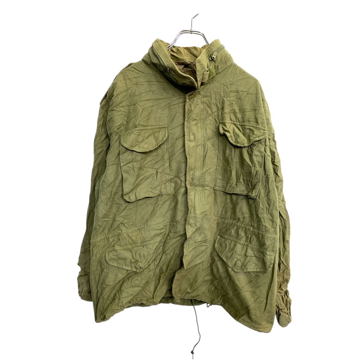 Military Jacket - 【中古】【古着】 ミリタリージャケット Lサイズくらい オリーブグリーン 古着卸 アメリカ仕入 t2412-3138