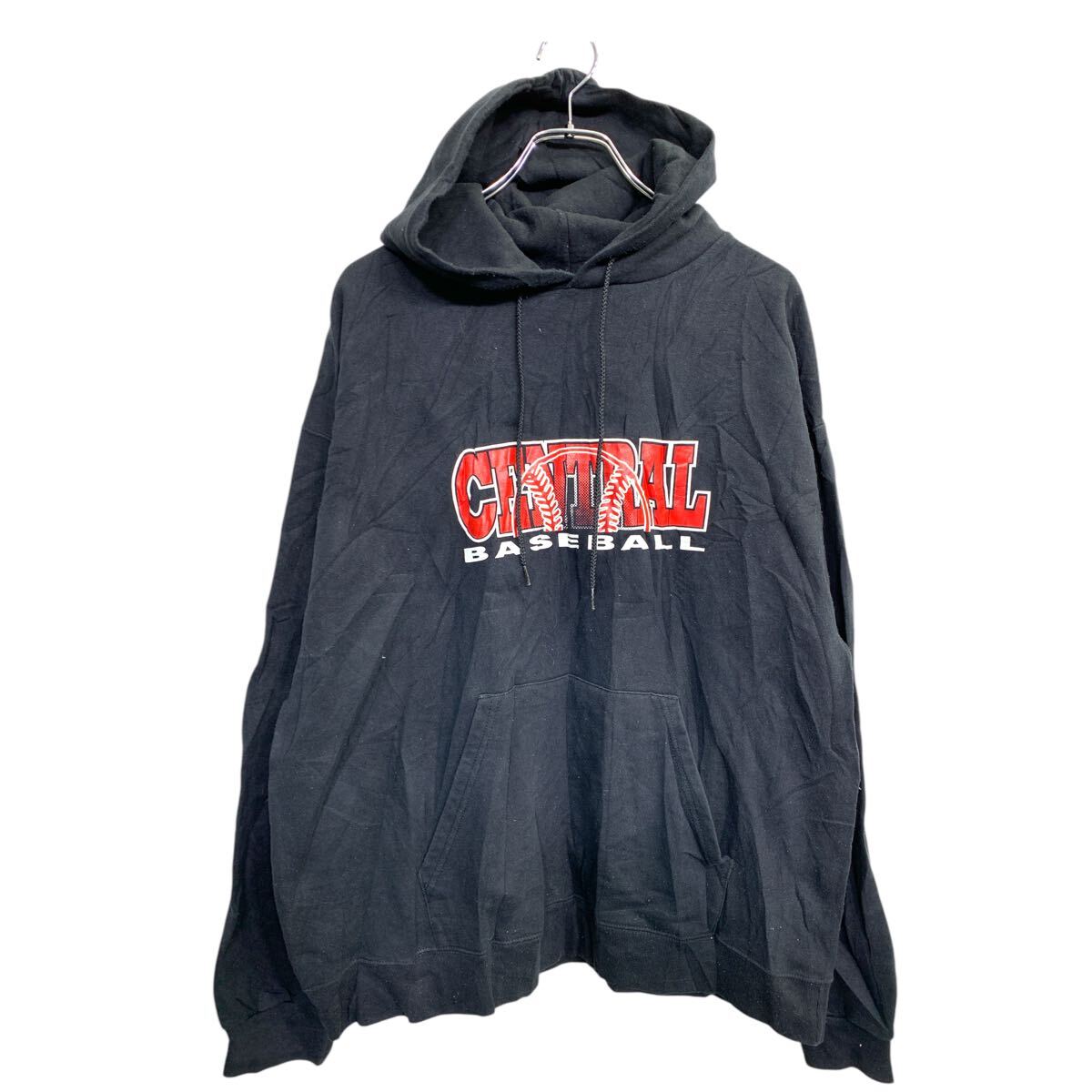 【中古】【古着】 Champion プリント スウェット パーカー XLサイズ チャンピオン ブラック 古着卸 アメリカ仕入 t2412-3183