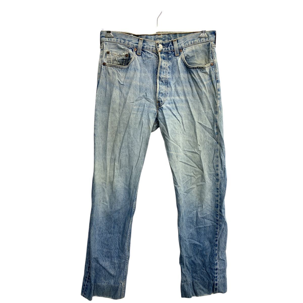【中古】【古着】 Levi's 501 デニムパンツ W33 リーバイス ボタンフライ ブルー コットン 古着卸 アメリカ仕入 2412-142