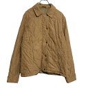 【中古】【古着】 BARBOUR 中綿 キルティングジャケット レディース M~ ライトブラウン 古着卸 アメリカ仕入 a612-5577