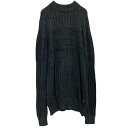 【中古】【古着】 JACK&JONES コットン ニット セーター XXL 程 ダークグレー シンプル ビッグサイズ 古着卸 アメリカ仕入 a612-5645