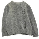【中古】【古着】 Calvin Klein ウール混 ニット セーター グレー XXL カルバンクライン 古着卸 アメリカ仕入 a612-5653
