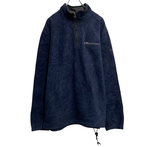 【中古】【古着】 IZOD フリースジャケット L ネイビー ブルゾン ハーフジップ キャンプ アウトドア アイゾッド 古着卸 アメリカ仕入 a612-5736 【中古】【古着】 IZOD フリースジャケット L ネイビー ブルゾン ハーフジップ キャンプ アウトドア アイゾッド 古着卸 アメリカ仕入 a612-5736
