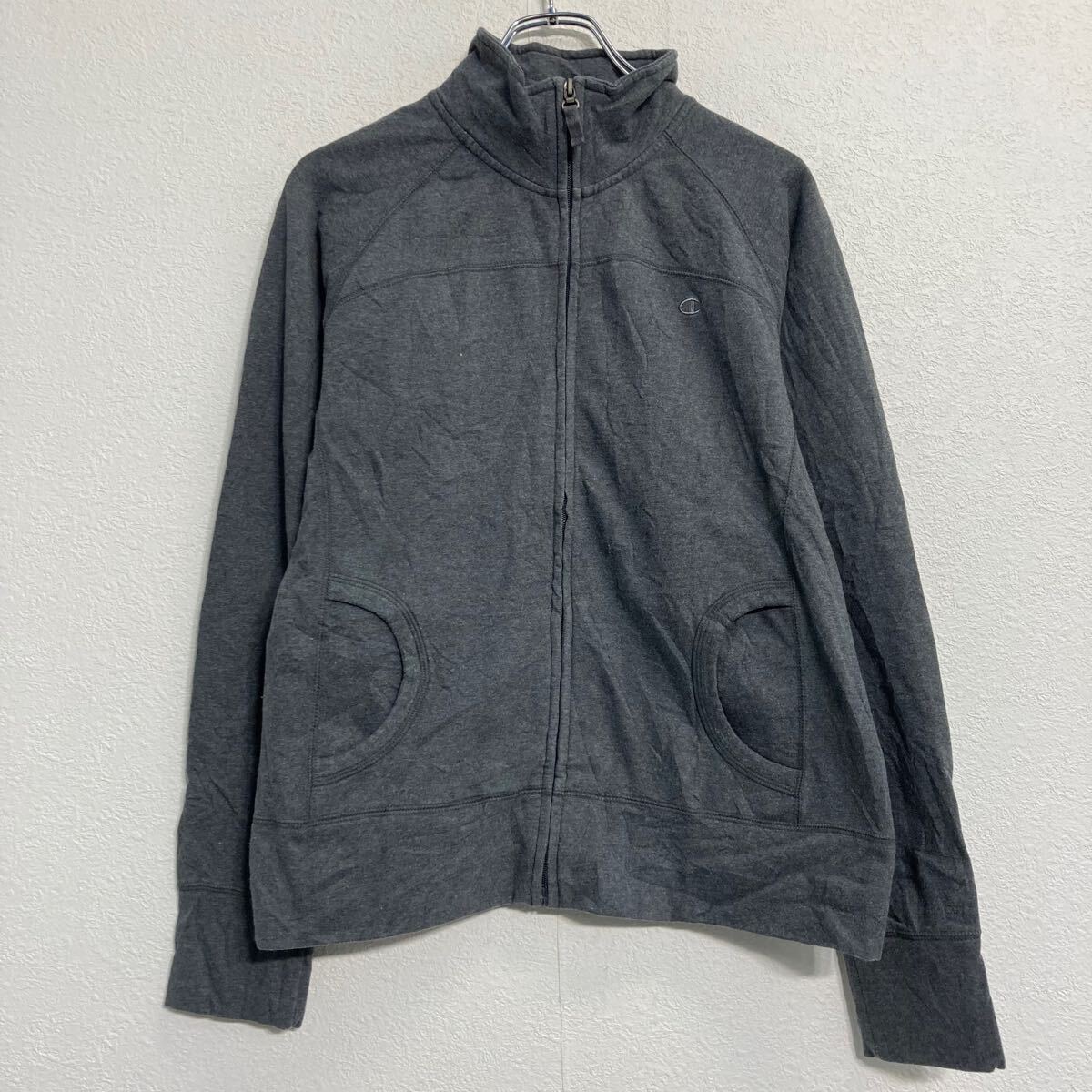 【中古】【古着】 champion ロゴスウェット トレーナー L キッズ ダークグレー 裏...