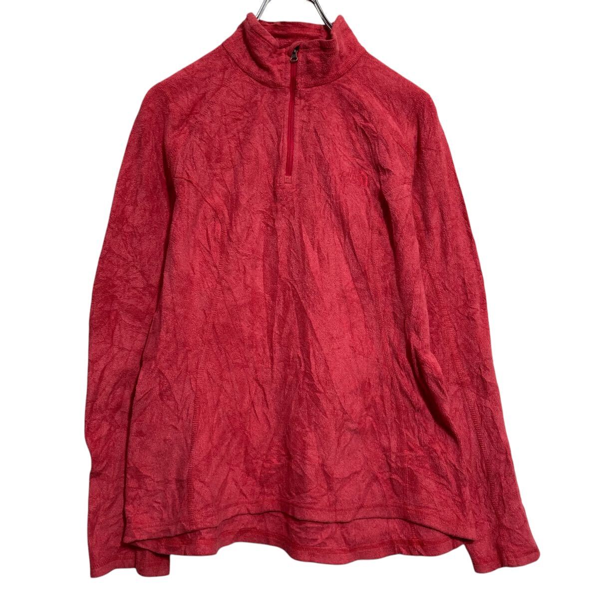 Fleece - 【中古】【古着】 The north face フリースジャケット S ピンク ハーフジップ 防寒 キャンプ アウトドア ザノースフェイス 古着卸 アメリカ仕入 a612-5928