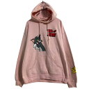 【中古】【古着】 FREEZE キャラクタースウェット パーカー レディース M ピンク プルオーバー トムとジェリー 古着卸 アメリカ仕入 a612-6254