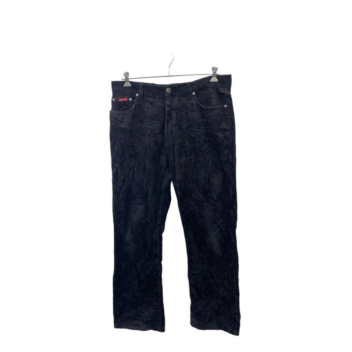 【中古】【古着】 KAMASINI JEANS コーデュロイパンツ W38 ビッグサイズ ブラック系 古着卸 アメリカ仕入 2412-255