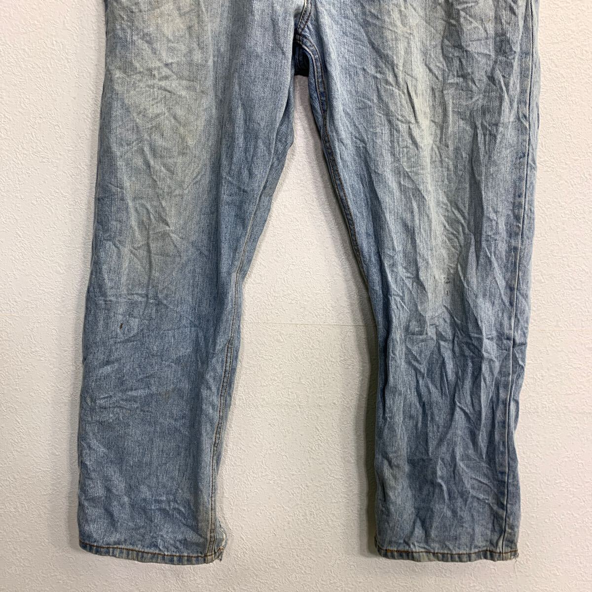 【中古】【古着】 Levi's 505 デニムパンツ W38 リーバイス レギュラーフィット ビッグサイズ ライトブルー コットン 古着卸 アメリカ仕入 2412-291
