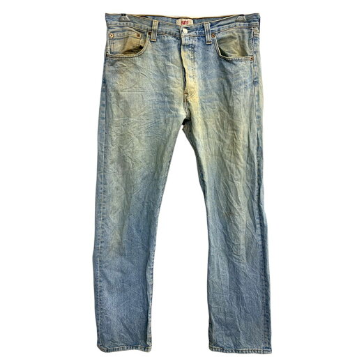 【中古】【古着】 Levi's 501 デニムパンツ W34 リーバイス ボタンフライ ライトブルー 古着卸 アメリカ仕入 2412-330 【中古】【古着】 Levi's 501 デニムパンツ W34 リーバイス ボタンフライ ライトブルー 古着卸 アメリカ仕入 2412-330