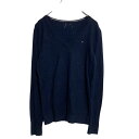【中古】【古着】 TOMMY HILFIGER ニット セーター レディース M~ ネイビー トミーヒルフィガー Vネック 古着卸 アメリカ仕入 a612-6334