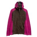 【中古】【古着】 Columbia フリースジャケット レディース L ブラウン ピンク コロンビア ジップアップ ラグラン アウトドア 古着卸 アメリカ仕入 a612-6406