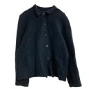 【中古】【古着】 LANDS' END ウール ニット ジャケット レディース M ブラック ランズエンド ボタン 古着卸 アメリカ仕入 a612-6436