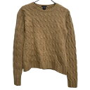 【中古】【古着】 GAP ニット セーター ウール混 M ベージュ ギャップ プルオーバー ケーブルニット シンプル 秋冬 古着卸 アメリカ仕入 a612-6482