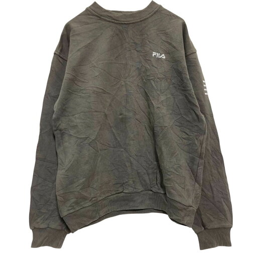 【中古】【古着】 FILA ロゴスウェット トレーナー XS チャコールグレー フィラ 刺繍 スポーツ プルオーバー 裏起毛 古着卸 アメリカ仕入 a612-6757 【中古】【古着】 FILA ロゴスウェット トレーナー XS チャコールグレー フィラ 刺繍 スポーツ プルオーバー 裏起毛 古着卸 アメリカ仕入 a612-6757