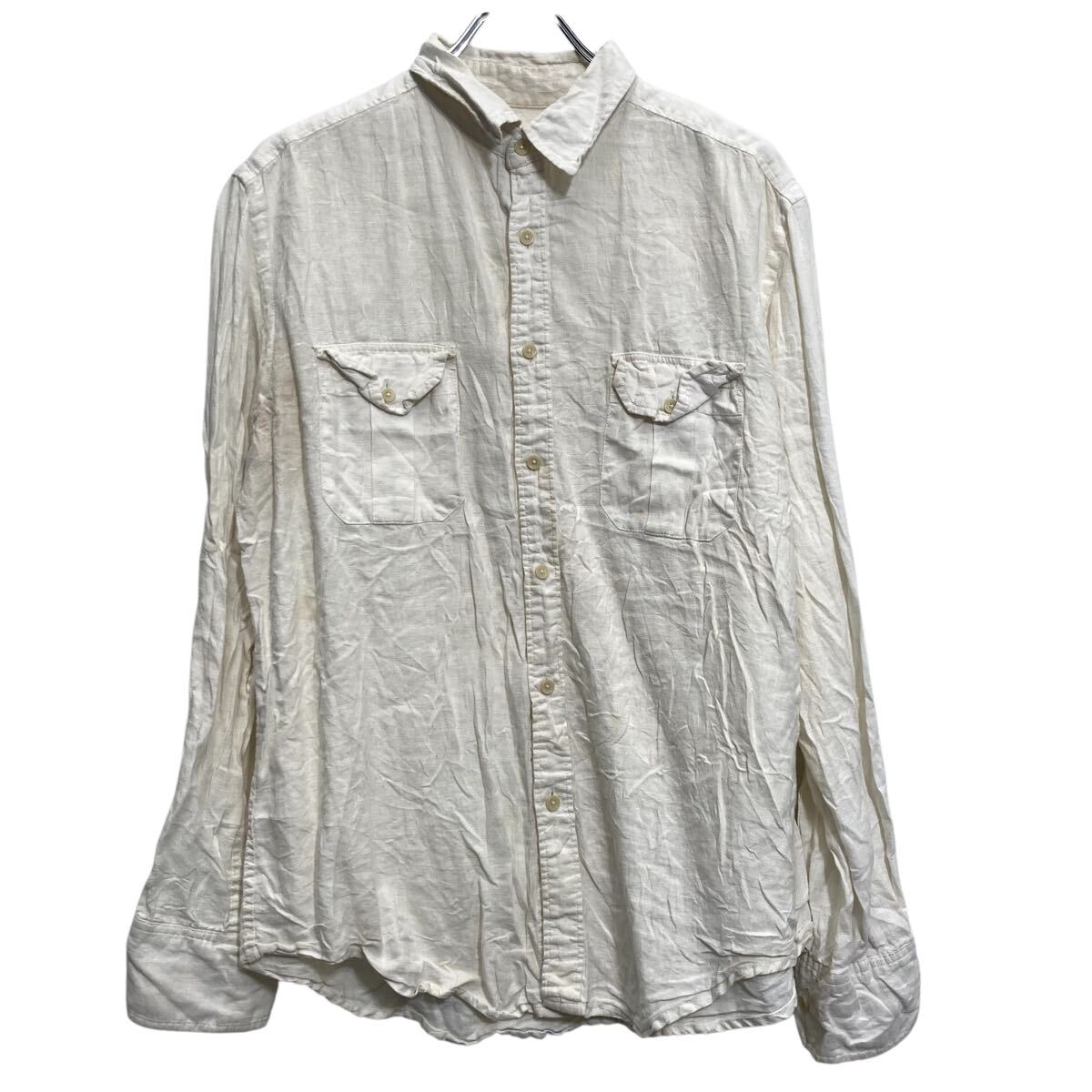 MERONA  シャツ Merona Mens Size XXL Long Sleeve Button up Shirt Top Red White