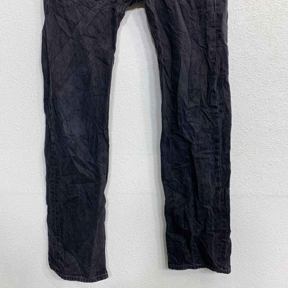 【中古】【古着】 Levi's 501 デニムパンツ W32 リーバイス ボタンフライ ブラック コットン メキシコ製 古着卸 アメリカ仕入 2412-513