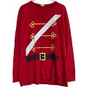 【中古】【古着】 PORT&COMPANY 長袖 プリント Tシャツ レディース M レッド ロンT ロングTシャツ 古着卸 アメリカ仕入 a612-7061