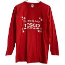 【中古】【古着】 FRUIT of the LOOM 長袖 プリント Tシャツ レディース S レッド フルーツオブザルーム ロンT ロングTシャツ 古着卸 アメリカ仕入 a612-7113