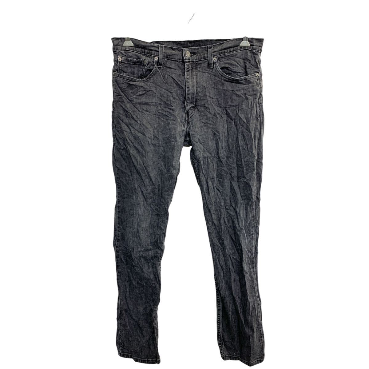 【中古】【古着】 Levi's 514 デニムパンツ W36 リーバイス スリムストレート ビッグサイズ ブラック 古着卸 アメリカ仕入 2412-584