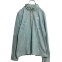 【中古】【古着】 THE NORTH FACE ハーフジップ フリースシャツ レディース L ライトブルー ノースフェイス アウトドア 古着卸 アメリカ仕入 a612-7260