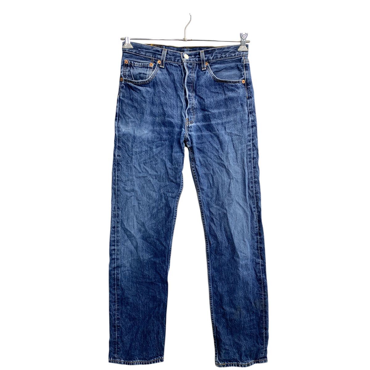 【中古】【古着】 Levi's 501 デニムパンツ W32 リーバイス ボタンフライ インディゴ コットン 古着卸 アメリカ仕入 2412-666