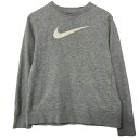 【中古】【古着】 NIKE ロゴスウェット トレーナー キッズ M グレー ナイキ スポーツ プルオーバー 古着卸 アメリカ仕入 a612-7421